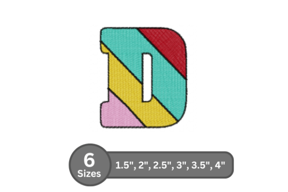 Candy Stripe Alphabet -D: A Designer’s Review for Business Embroidery