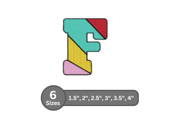 Candy Stripe Alphabet - F: A Designer’s Honest Review for Boutique Sweatshirt Embroidery