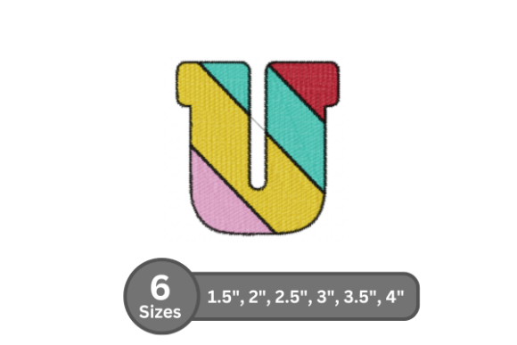 Candy Stripe Alphabet -U: A Seasonal Embroidery Designer’s Review