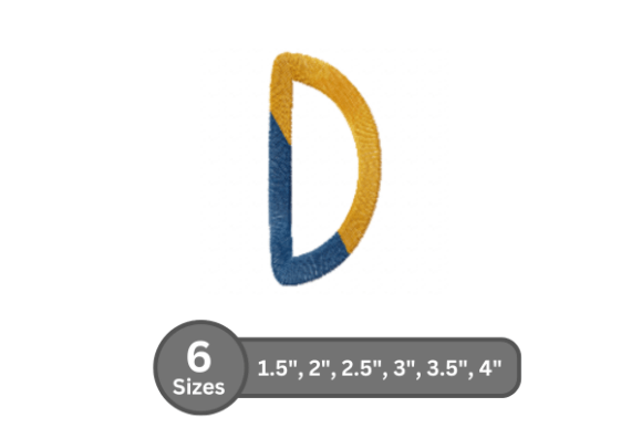 Chalk Split Alphabet - D: A Designer's Take for Boutique Apparel