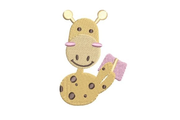 Reading Giraffe Delight: A Charming Addition to Any Embroidery Collection