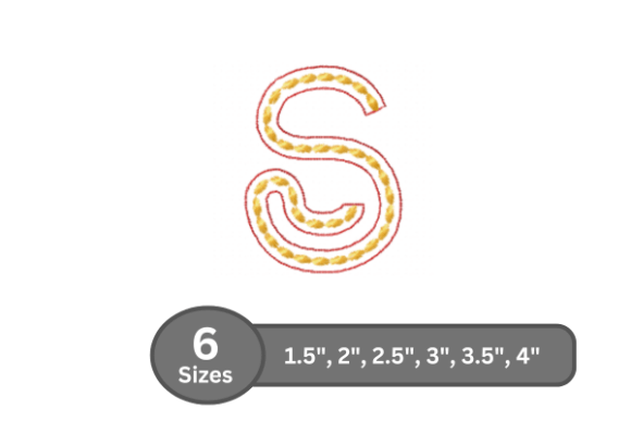 Rope Twist Alphabet - S: A Designer’s Review for Boutique Apparel Embroidery