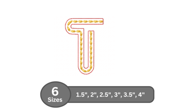 Rope Twist Alphabet - T: A Designer’s Review for Personalized Gifts